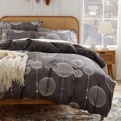 Afbeelding van Sonive Microvezel beddengoedset, 135 x 200 cm, 80 cm 1, industrieel grijs