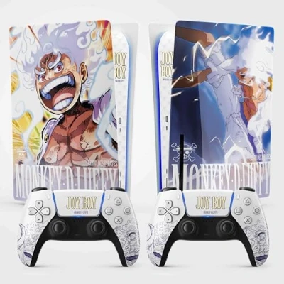 Afbeelding van Sticker PS5 Gear 5, Playstation 5 Manga sticker, console en controller, standaard schijfeditie, Skin (2 controllers)