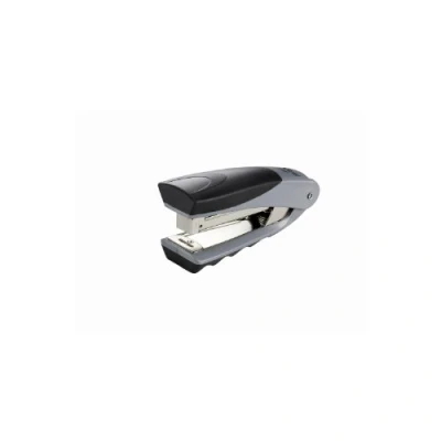 Afbeelding van Rexel Centor nietmachine met halfstaafmagazijn rechtop 65 mm inlegdiepte 26/6 24/6 capaciteit 20 vellen zilver/zwart