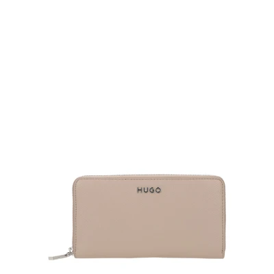 Afbeelding van HUGO Portemonnee Chris Ziparound R Beige