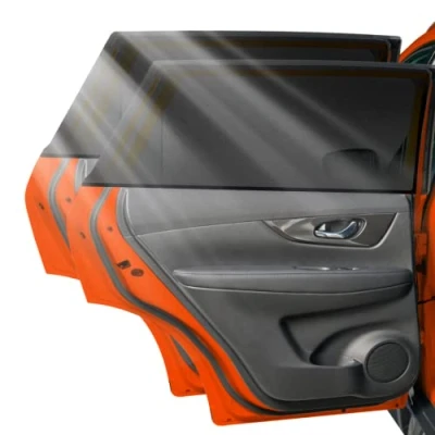 Afbeelding van zonwering voor in de auto, baby&#039;s, gecertificeerde UPF+ uv bescherming, duurzaam en hoogwaardig GSM105+ nylon, dubbele Duits design, kinderen, autozonwering
