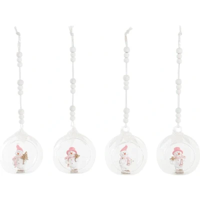Afbeelding van Kerstversiering DKD Home Decor Kristal Hars (7 x 6 8 cm) (4 Stuks)