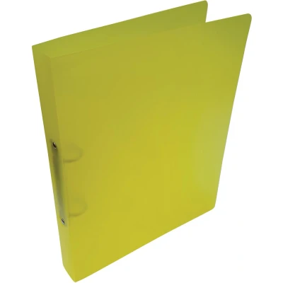 Afbeelding van Alpha Ringmap, Voor Ft A4, Uit Pp, 2 Ringen Van 25 Mm, Transparant Geel Ringmap