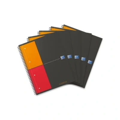 Afbeelding van Spiraalblok Oxford International Notebook A4+ ruit 5mm 1 stuk 5 stuks