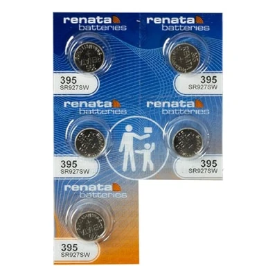Afbeelding van Renata Horloge Batterij Swiss Made 395 van SR927SW of AG7 1.5V (5 x SR927SW)