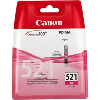 Afbeelding van Canon inktcartridge CLI 521M, 445 paginas, OEM 2935B008, met beveiligi