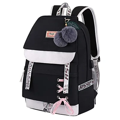 Afbeelding van Asge Casual Rugzakken Meiden Hikingrugzakken Dames Universiteit Schoolrugzak Middelbare School Schooltas Met Laptopvak Dagrugzak in De Mode