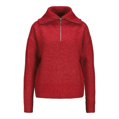 Afbeelding van JJXX Jxsiko Diverse HALF ZIP KNIT Trui Racing red, Dames, Maat: Large, red