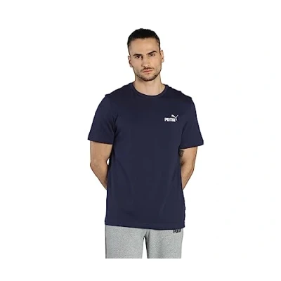 Afbeelding van Puma ESS Small LOGO TEE Tshirt basic, Heren, Maat: Large, Blue