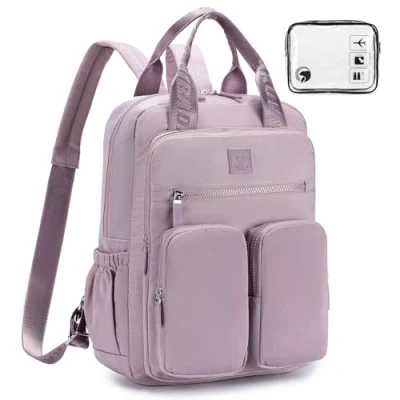 Afbeelding van BAGROUPS Ryanair Handbagage 40x30x20cm,Onder Seat Cabine Reizen Carry On Rugzak Maat 25L,14 inch laptoprugzak voor schoolwerk Trekking Handbagagetas Dames Bagage Paars