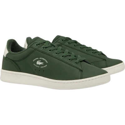 Afbeelding van Lacoste Carnaby SET Sneakers laag, Heren, Maat: 42.5, Vert/foncé beige Leer