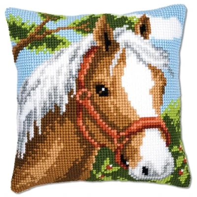 Afbeelding van Kruissteekkussen Paard 0008624