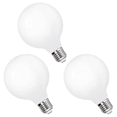 Afbeelding van 6W G95 LED Kogellamp Gloeilampen Globe Edison E27 Spaarlampen Groot Koel Wit 6000K 360 Volledige Verlichtingshoek voor Hanglamp Wandlamp Niet Dimbaar 3 Pack van Enuotek