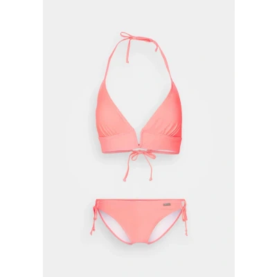Afbeelding van Lascana Vivance BY Triangle Bikini, Dames, Maat: 34xC/D, Coral