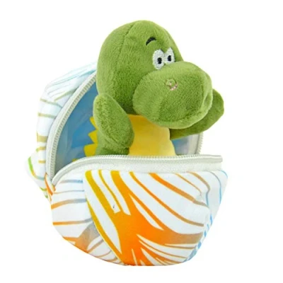 Afbeelding van Kögler 75763 Daniel, mini dino van pluche in ei, ca. 13 cm groot, klein dier om te knuffelen en geliefden, als cadeau voor kinderen, jongens meisjes