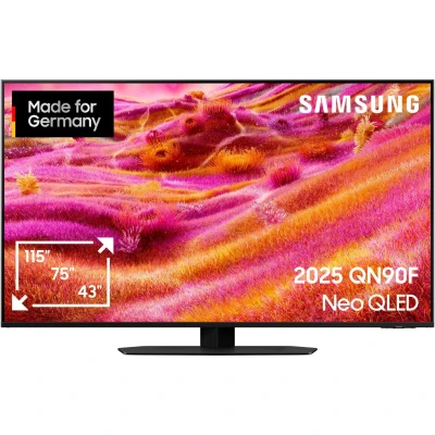 Afbeelding van Samsung Neo QLED QN90F 4K Vision AI TV 108 cm 43 inch Energielabel F (A G) CI+*, DVB C, S2, T2, PVR ready, QLED, Smart TV, UHD, WiFi Zwart