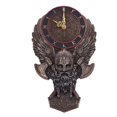 Afbeelding van Nemesis Now Vegvisir Runic Viking Norse Kompas Wandklok, Brons, 29cm