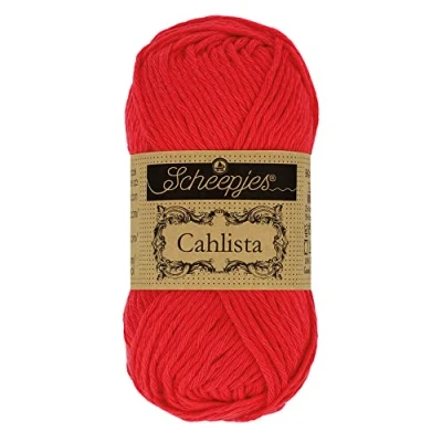 Afbeelding van Scheepjes Cahlista 115 Hot Red Garen 10x50g