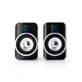 Afbeelding van Gaming luidsprekers 2.0 RGB Over USB gevoed 3,5 mm jack RMS 10W Nedi