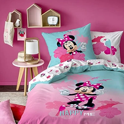 Afbeelding van Disney Minnie Mouse Tropics Dekbedovertrek Eenpersoons 140 x 200 cm Multi