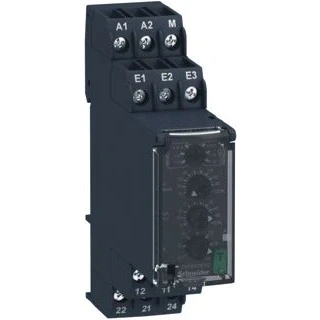 Afbeelding van Schneider electric spanningbewakingsrelais meetspanning 50mv 5v ac dc over en onderspanning voeding 24 240 vac 0 1 30s 2w rm22ua31mr