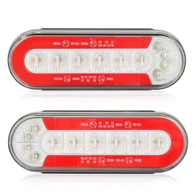Afbeelding van AOHEWEI 12/24V LED Achterlichten voor Aanhangers, 2 Stuks Waterdichte Werking, Remlicht, Standlicht, Dynamisch Richtingaanwijzer en Achteruitrijlicht Campers, Caravans, Trekkers, Bestelwagens