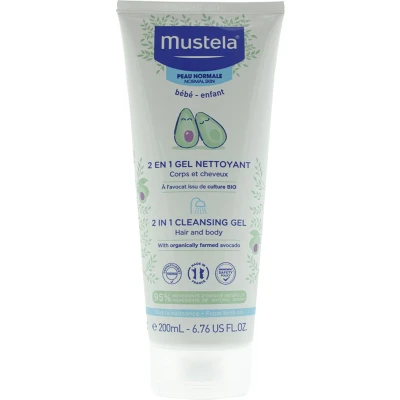 Afbeelding van Mustela Bebe enfant 2 In 1 Cleansing Gel For Normal Skin 200 Ml