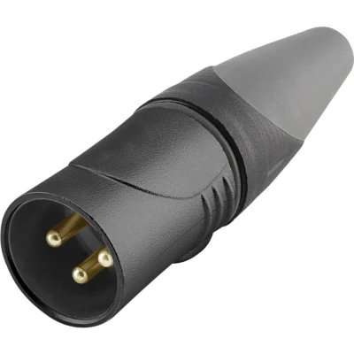 Afbeelding van Hicon HI X3CM HD B XLR connector Koppeling, recht Aantal polen: 3 Zwart 1 stuk(s)