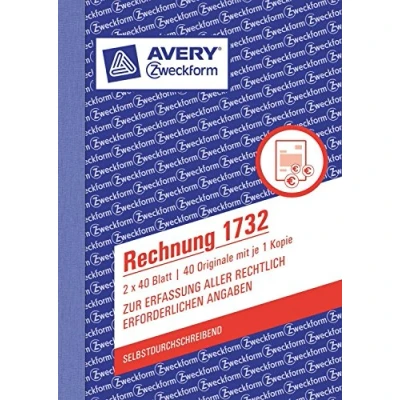 Afbeelding van Avery, Formulier, 1732 Boekhoudformulier en boek (40 x)