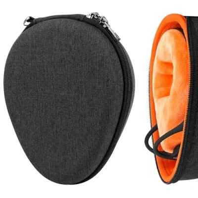 Afbeelding van Geekria Shield Hoofdtelefoonhoes, compatibel met AfterShokz Shokz OpenRun Mini, Air, Pro, OpenRun, OpenComm hoes, vervangende harde schaal reistas kabelopslag (donkergrijs)
