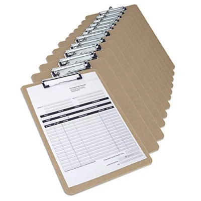 Afbeelding van Rapesco 1601 A4 Hardboard Klembord met Vlakke Klem, Verpakking van 12