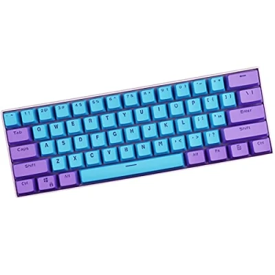 Afbeelding van Sunzit toetsdoppen, 61 geschikt voor achtergrondverlichting, keypad in twee kleuren mechanisch toetsenbord, PBT toetsdop GH60/RK61/ALT61/Annie/Keyboard Pokertoetsen (verkoop betreft alleen toetsdoppen)