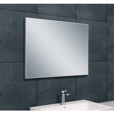 Afbeelding van Xellanz Serra spiegel rechthoek met lijst 80 x 60 2,1 cm aluminium