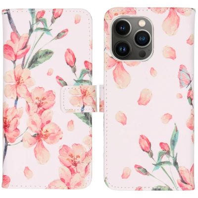 Afbeelding van Apple iPhone 13 Pro Hoesje Kunstleder iMoshion Bookcase Wit Telefoonhoesje