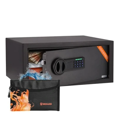 Afbeelding van Brihard Laptop Elektronische Safe 20x43x35cm Computer Box met Digital Keypad Slot LED Screen Digitale Veiligheidscode Kluis 15 inch