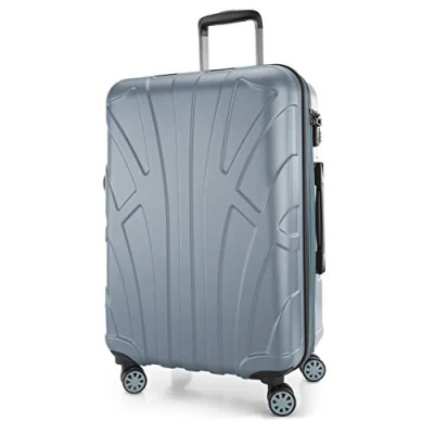 Afbeelding van Suitline harde koffer trolley check in bagage, TSA, 66 cm, ca. 58 liter, 100% ABS mat Pool blue