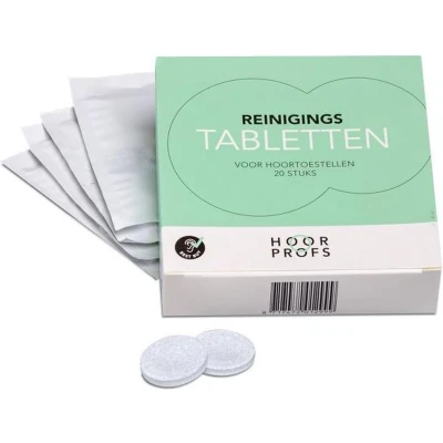 Afbeelding van HoorProfs Reinigings Tabletten Hoortoestellen Otoplastieken