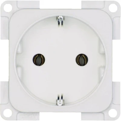 Afbeelding van inprojal elektrosysteme 102556 Wandcontactdoos met randaarde Inzetstuk Wit