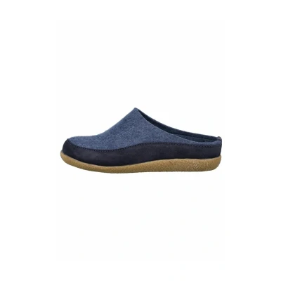 Afbeelding van Pantoffel Haflinger Unisex Blizzard Skane Jeans Schoenmaat 45