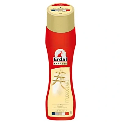 Afbeelding van Erdal Express schoenverzorging glans met amandelolie kleurloos, verzorgt, beschermt en frist de kleur op, per stuk verpakt 1 x 75 ml kleurloos