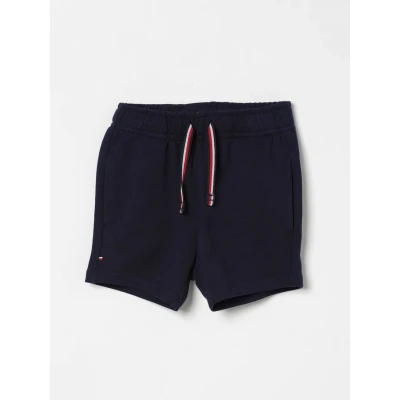 Afbeelding van Baby Boy Sweatshorts with Drawstring Kids Blue Shorts