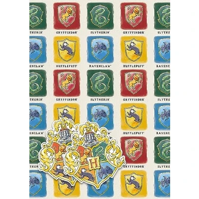 Afbeelding van Officiële Harry Potter Luxe 2 vel Tag Inpakpapier,