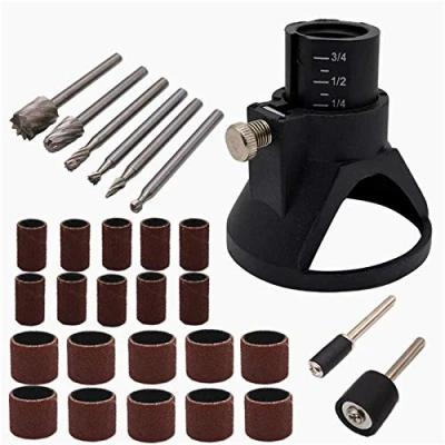 Afbeelding van Schuurpapier schuurset schuurbanden voor Dremel accessoires draaigereedschap schuurgereedschap slijpgereedschap rotatie locator roterende tools