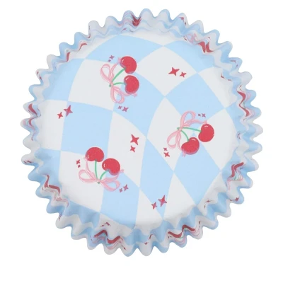 Afbeelding van PME Vintage Foil lined Cupcake Cases Tied with a Little Bow (Pack of 30)