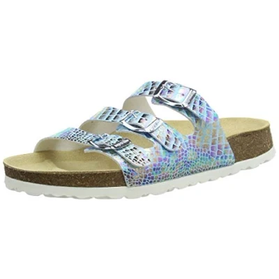 Afbeelding van Superfit meisjes voetbedpantoffel pantoffels, blauw 8010, 24 EU