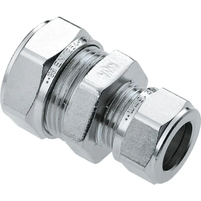 Afbeelding van Bonfix Vernikkelde Rechte verloopkoppeling 15x12mm