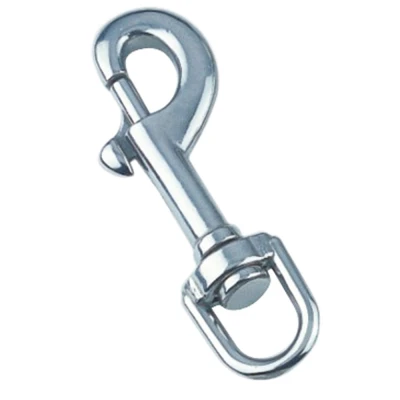 Afbeelding van RVS Musketon met warteloog 90 mm 316