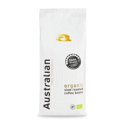 Afbeelding van Australian Homemade Koffiebonen Slowroast Dark 1 Kilo BIO 2x Groot Pak (totaal 2 kilo)