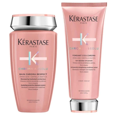Afbeelding van Kérastase Chroma Absolu Shampoo + Conditioner Voordeelset voor gekleurd haar