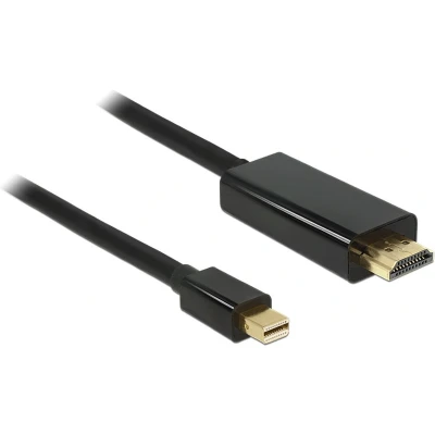 Afbeelding van Delock 83699 DisplayPort kabel HDMI / Mini Aansluitkabel stekker, A stekker 2 m Zwart Vergulde steekcontacten, Afgeschermd